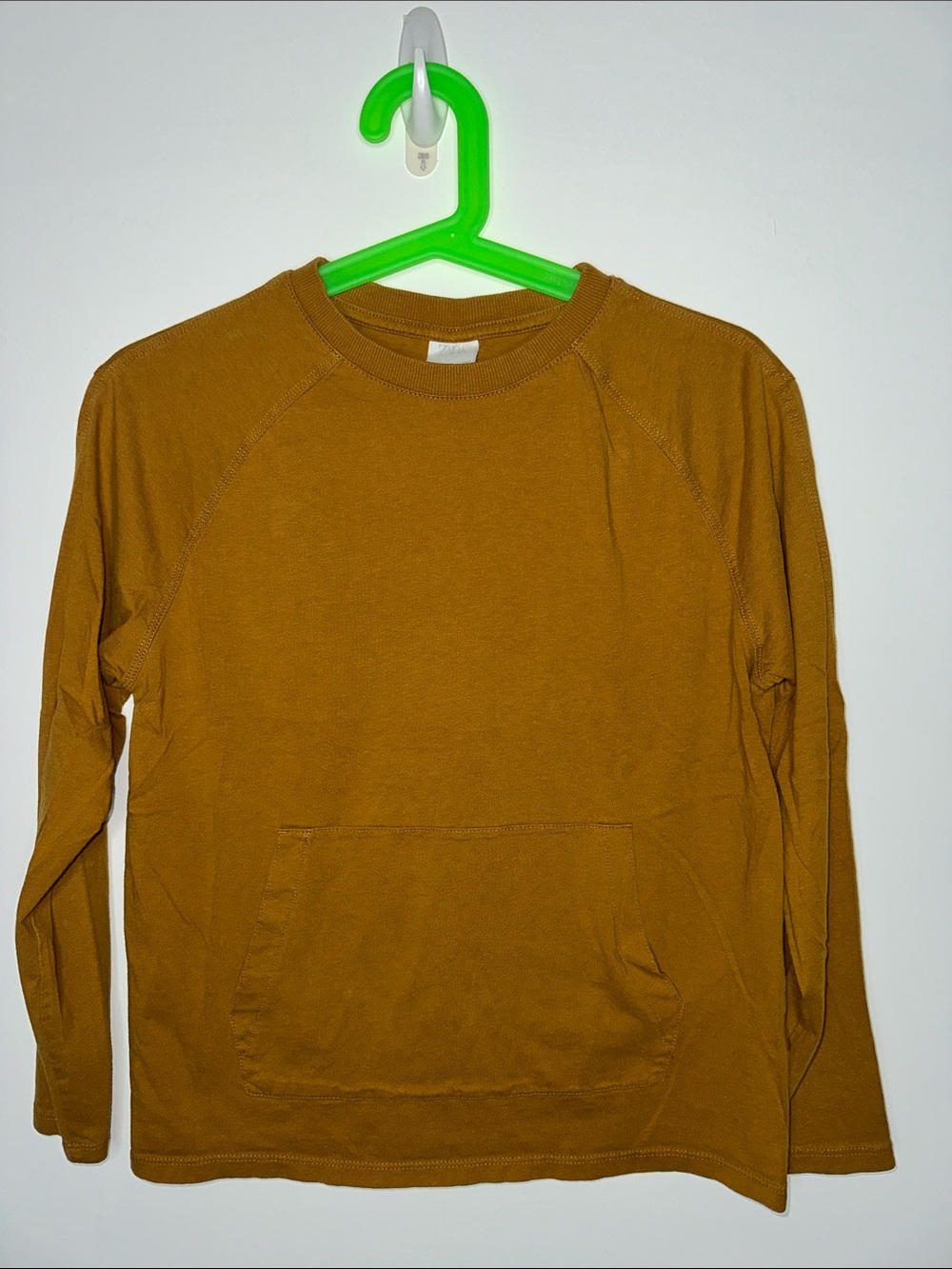 Zara Kids Mustard Long Sleeve Pullover Top
